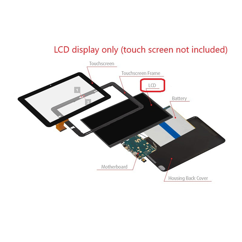 8 inch LCD Display Screen Replacement Part For ARBOR IOT-800N-G350