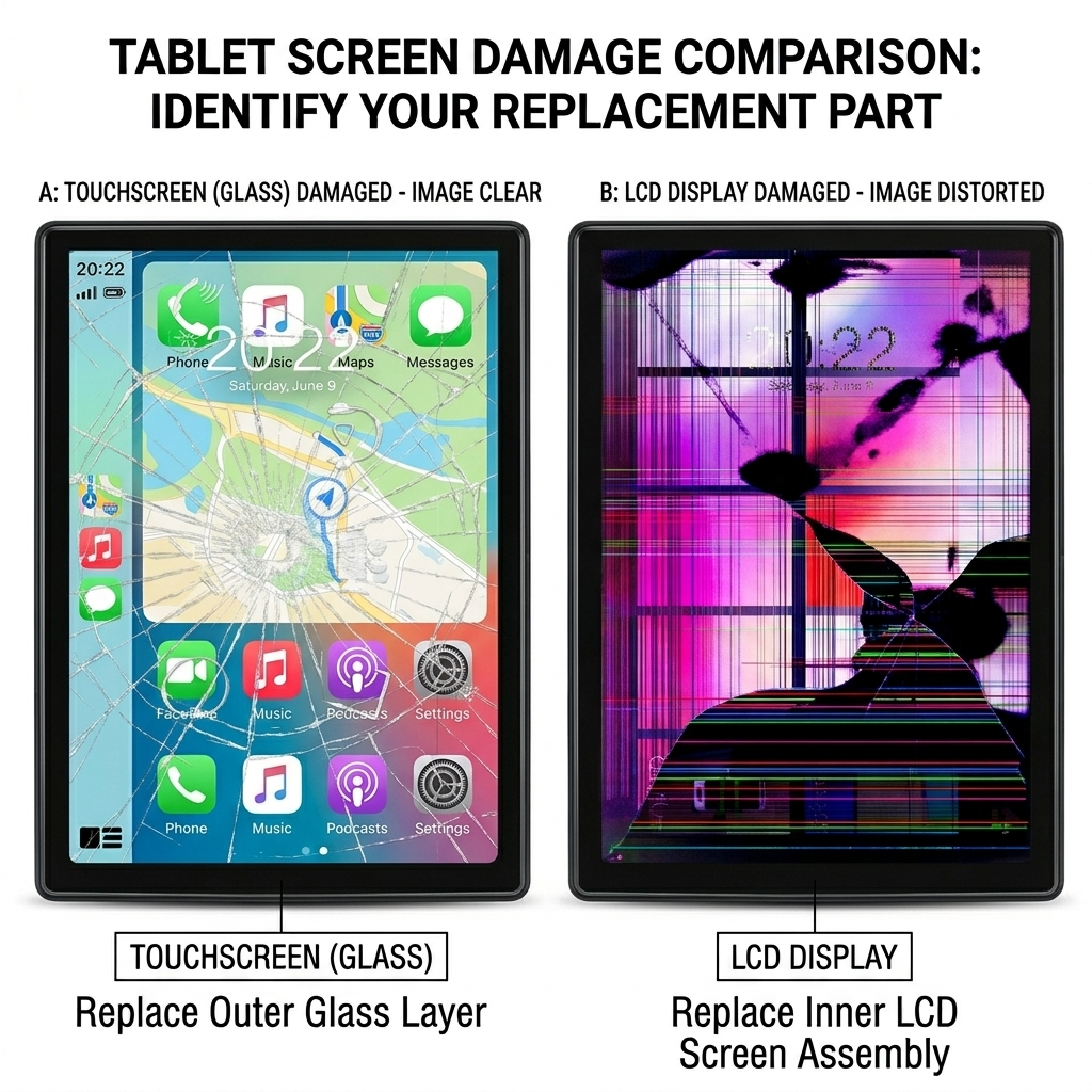 For N-one NPad S TAB002 Tablet 10.1" Touch Screen Panel Repair Part