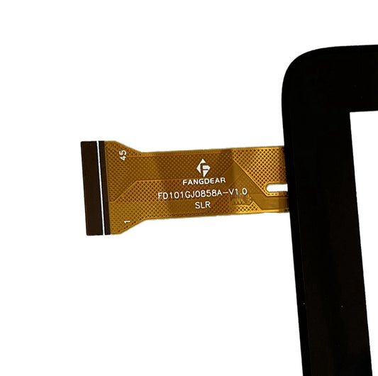 Close-up view of the internal flex cable showing FD101GJ0858A-V1.0 printed text to verify pin configuration and version