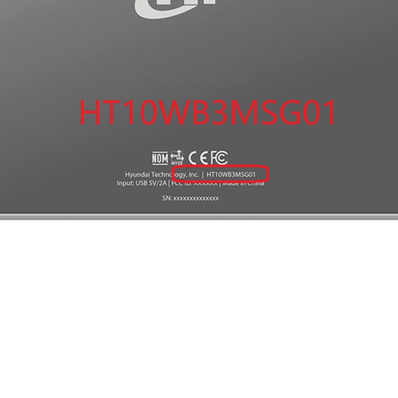 Digitalizador de pantalla táctil de 10,1 pulgadas para Hyundai HYTab Plus 10WB3 HT10WB3MSG01