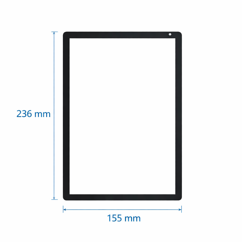 Brilliance in hand KB1001 tablet physical dimensions alignment check