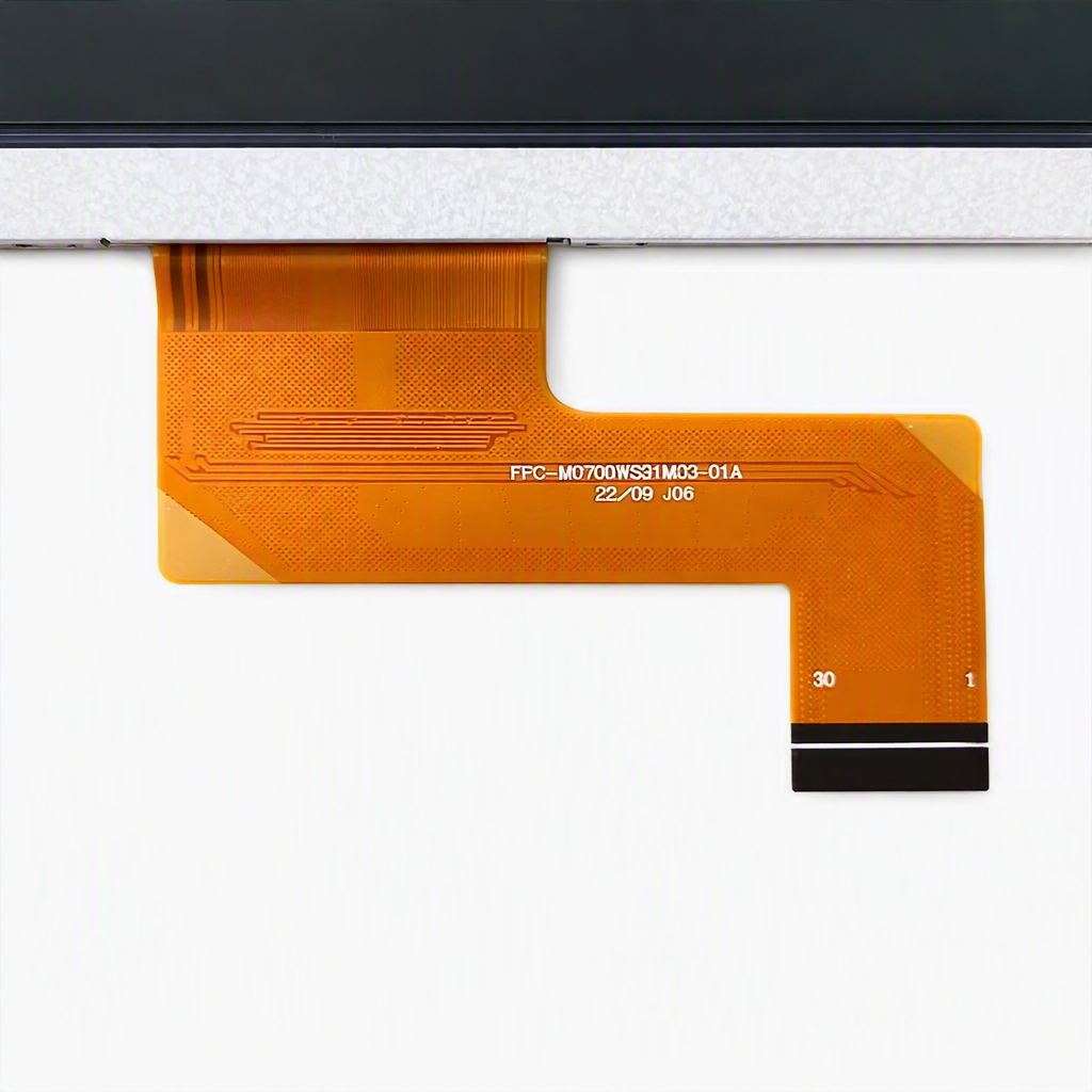 Flex cable FPC connector detail for FPC-M0700WS91M30-01A LCD display screen replacement