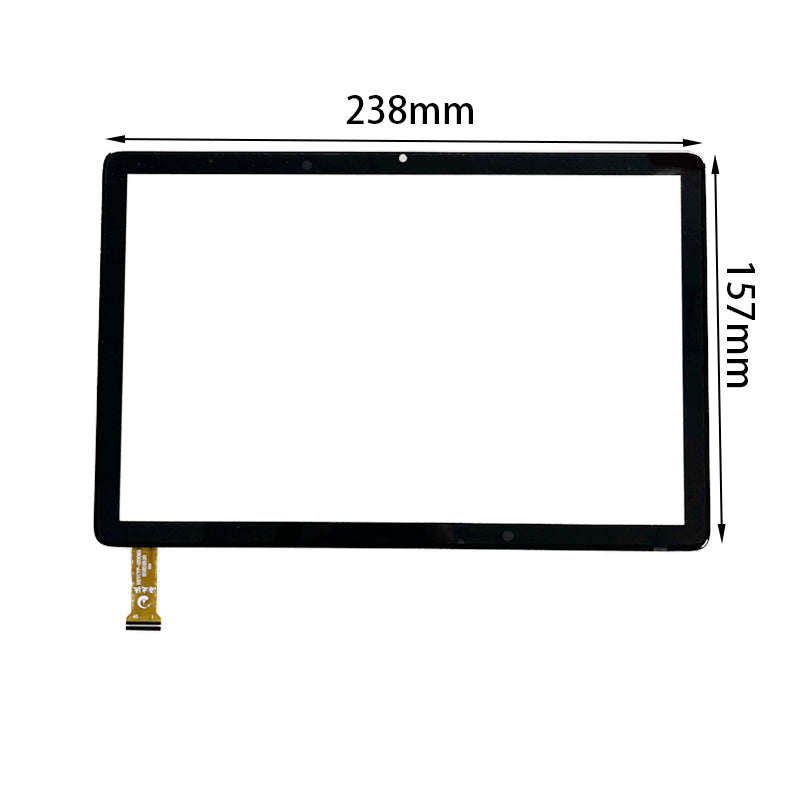 Front view of 10.1 inch replacement touch screen digitizer glass for Teclast P30S tablet