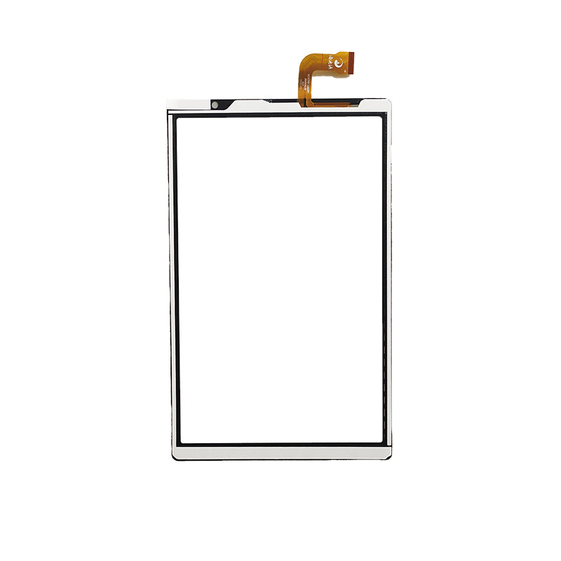 Back view of 10.1" touch glass for Tibuta A20 with adhesive tape