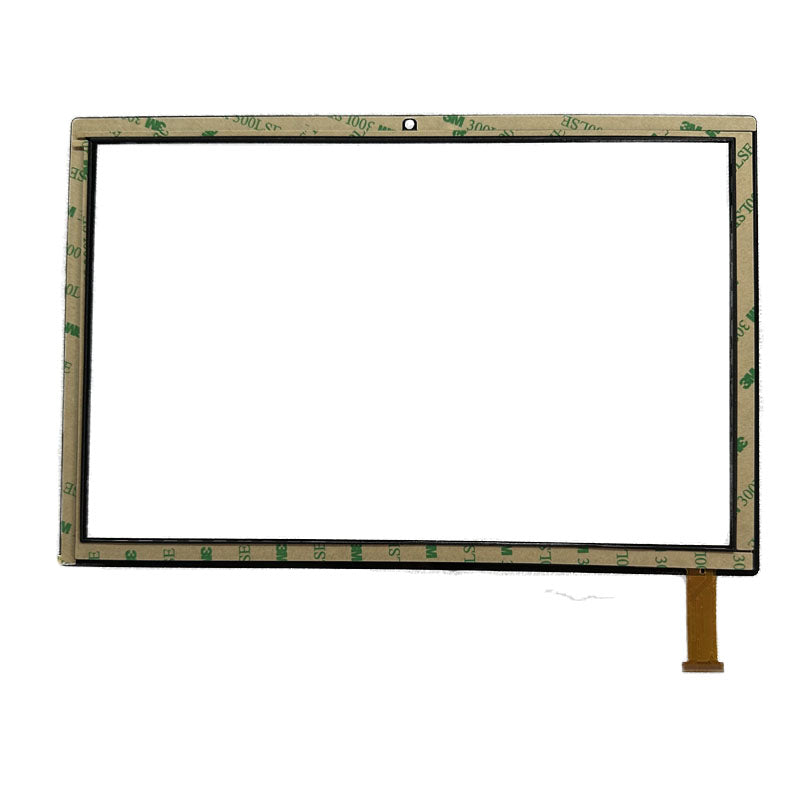 Back view of 10.1" YC-PG101-127-A1 SLR touch glass with adhesive tape