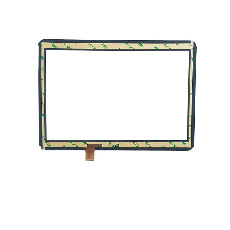 Rear side of the touch screen digitizer for DP101740-F2-A showing the cable orientation and layout.